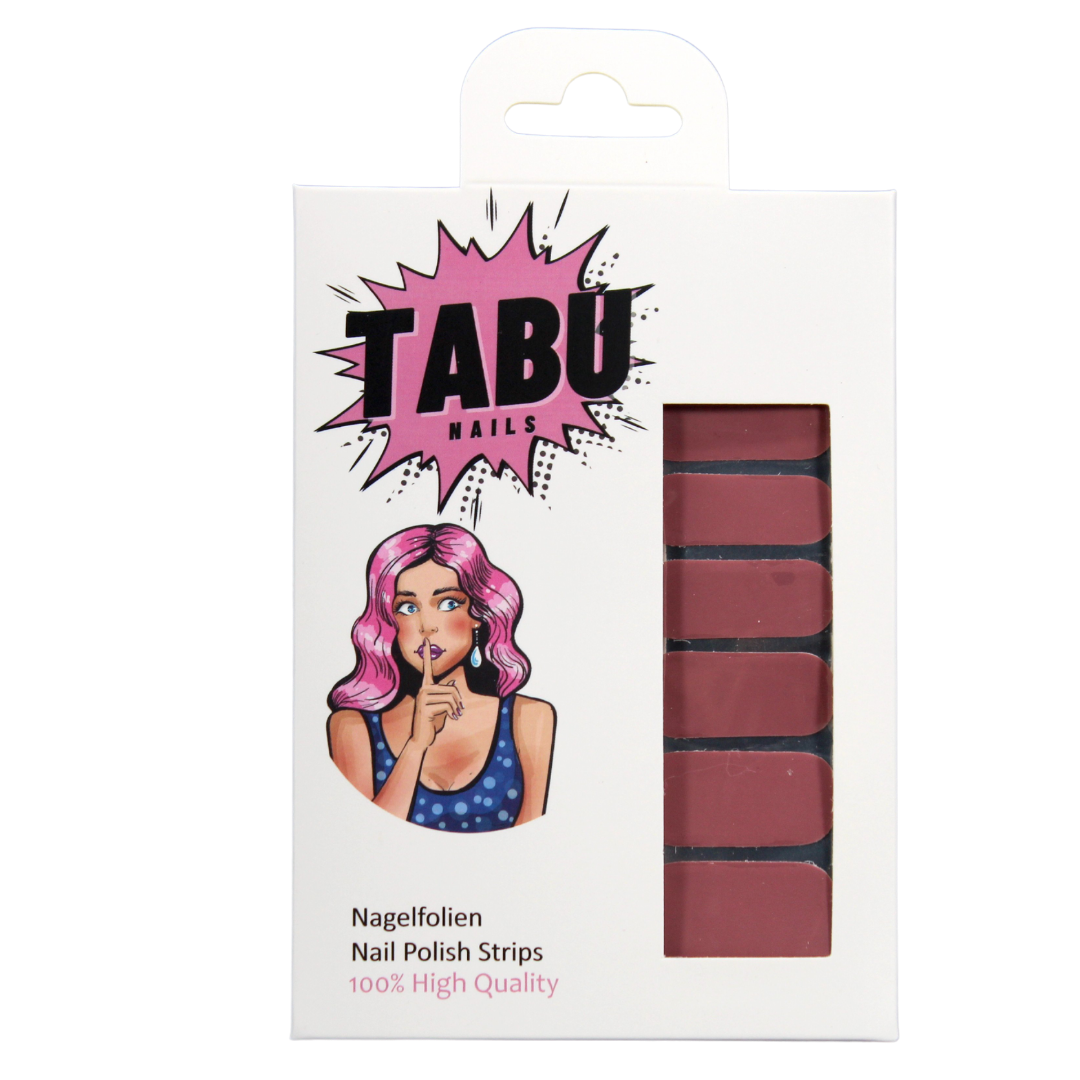 Nude Nails sind angesagt, dann wähle doch unsere schoko braune Nagelfolie